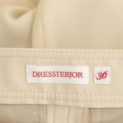 ドレステリア DRESSTERIOR ワイドパンツ サイドスリット 36 ベージュ ...