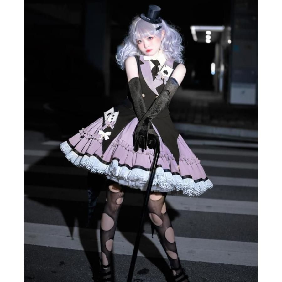2025夏|新発|数量 |Lolita系 怪盗キッド|ワンピース jsk OP 日常 写真 舞台 変装|ロリータ トップス 萌え レディース ゴスロリ ロリータファッショ
