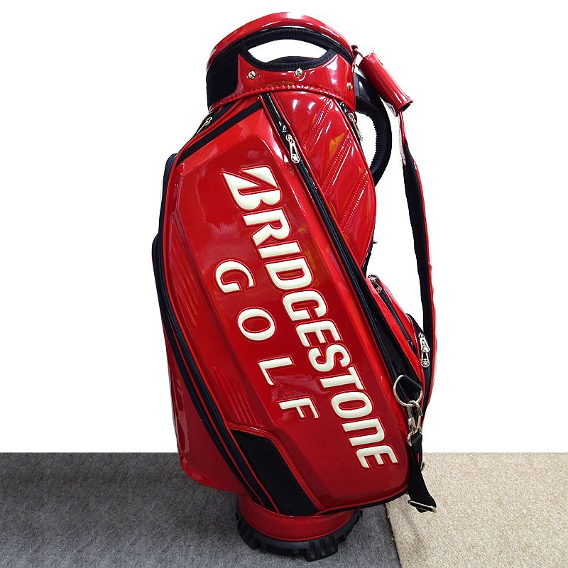 ブリヂストン キャディバッグ CBG21B プロ 総エナメルモデル キャディバッグ