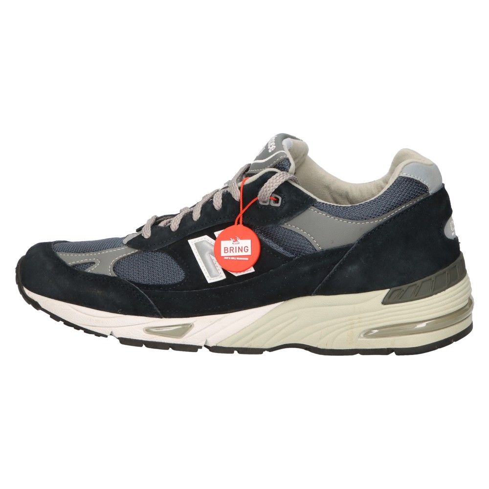 New Balance (ニューバランス) M991NV スエードレザー 切替 ローカットスニーカー US10/28cm ネイビー