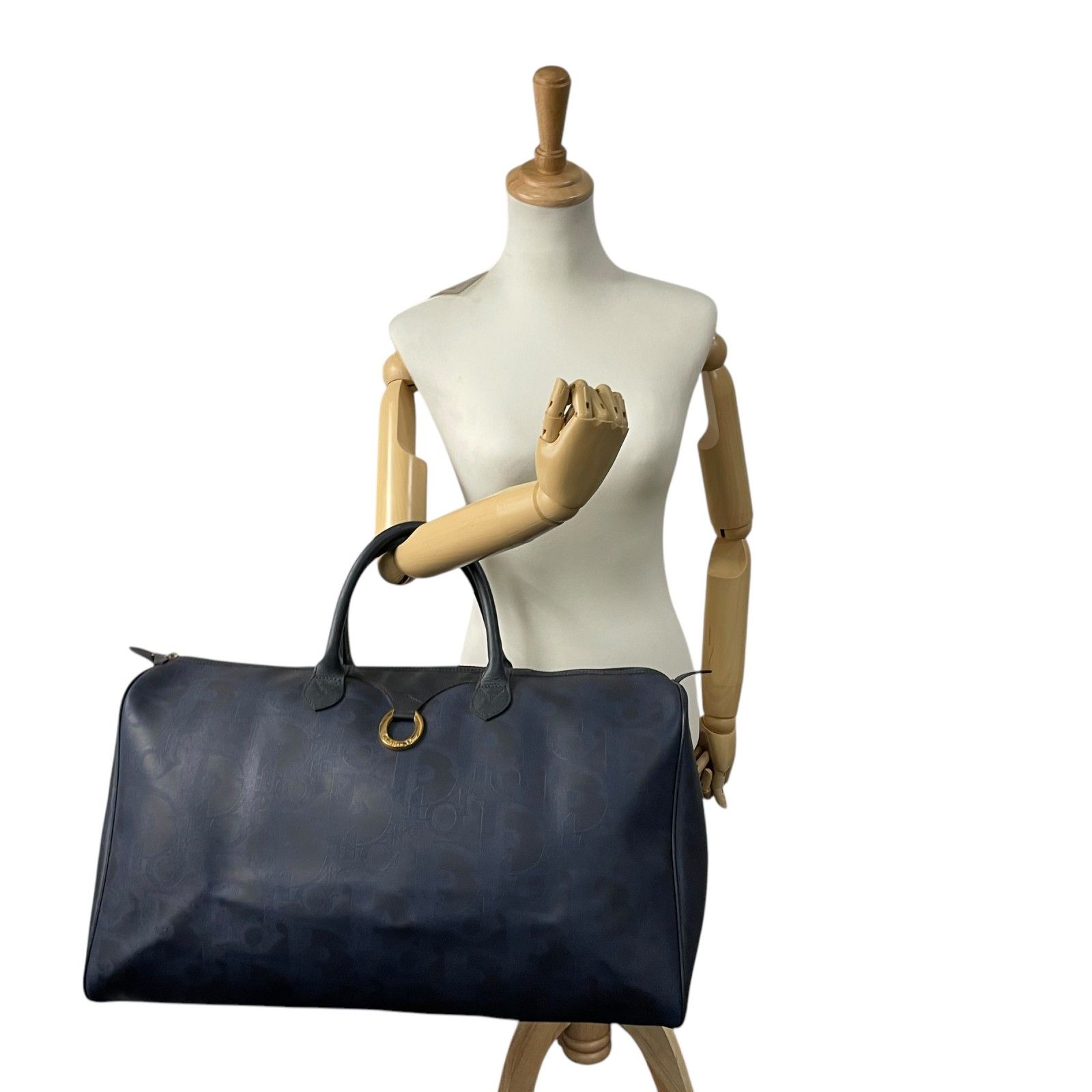 FENDI ナイロン生地 2way ボストンバッグ ドラムバッグ ブラック