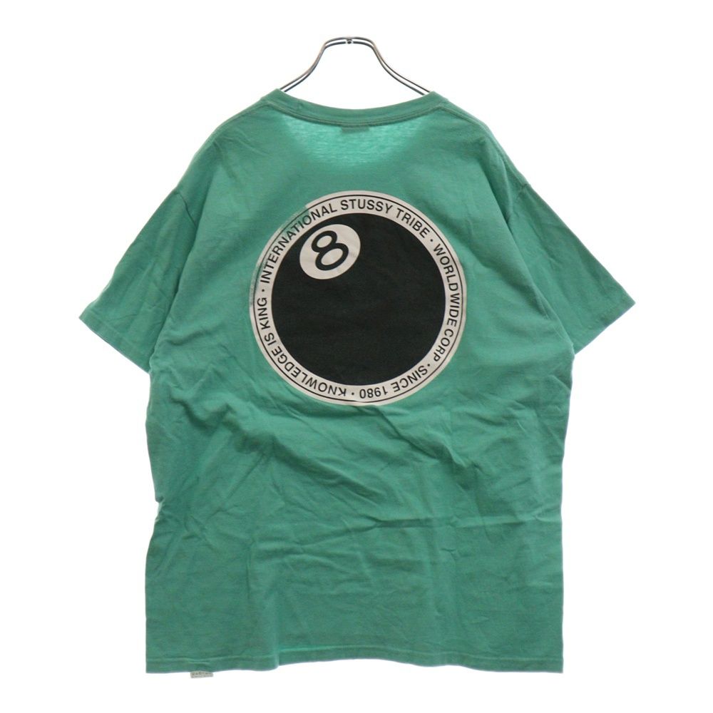 STUSSY (ステューシー) 8 Ball Dot TEE 8 ボール プリント 半袖Tシャツ カットソー グリーン