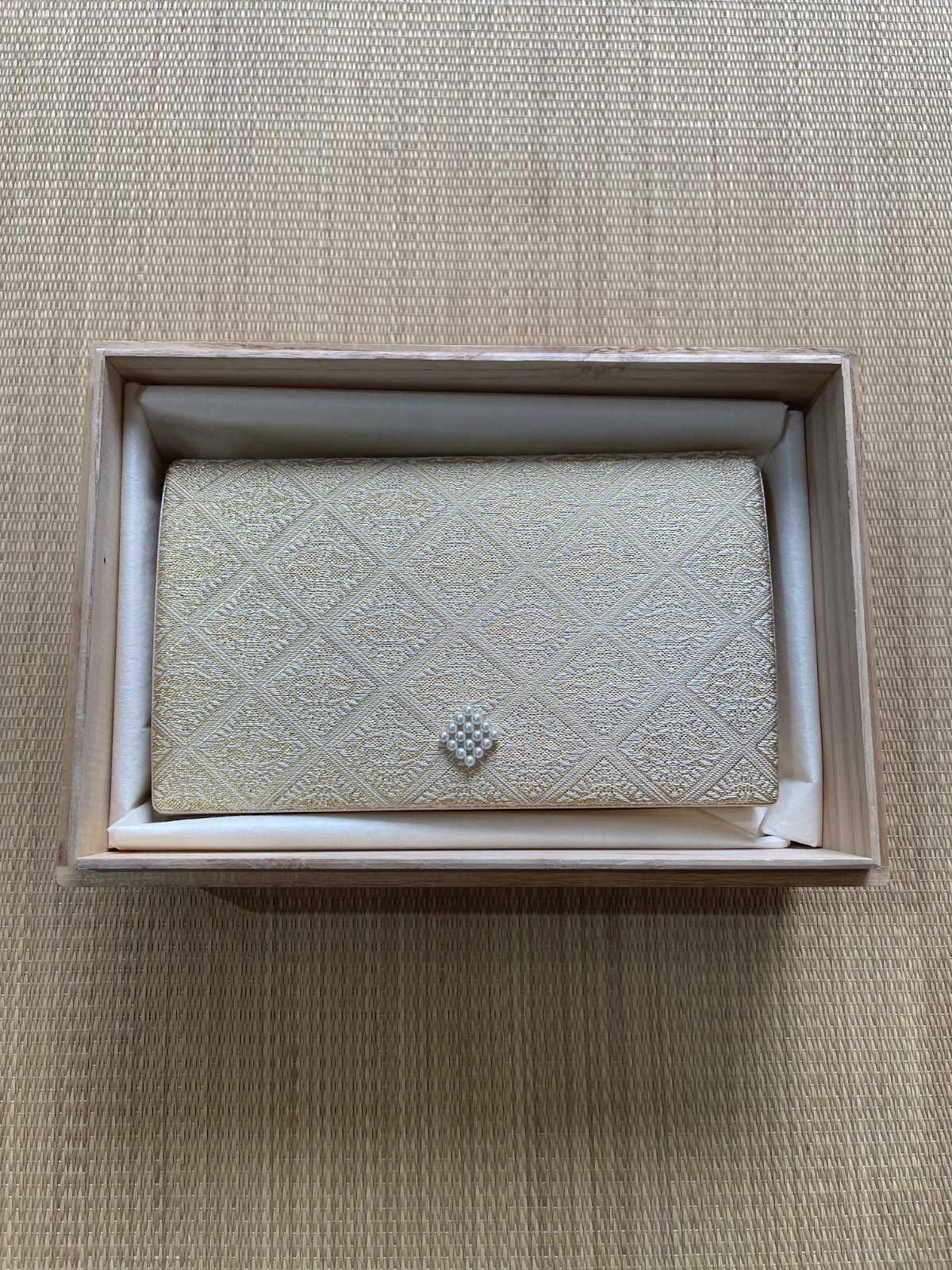 ミキモトパールパーティーバッグ 和装バッグ冠婚葬祭佐賀錦kimono きもの猫田 N0048