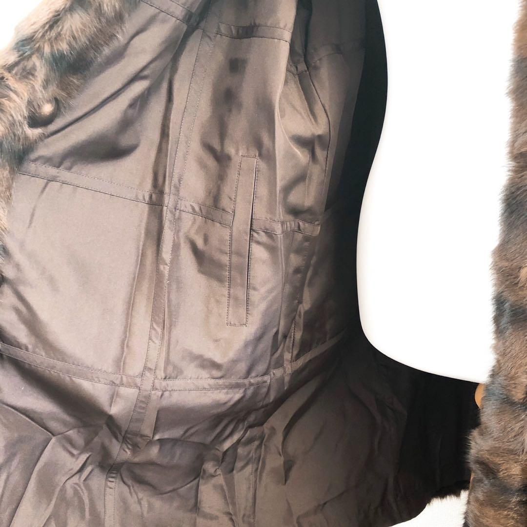 美品 ファーコート 毛皮 豹柄 ヒョウ 昭和レトロ ベージュ 大きい 