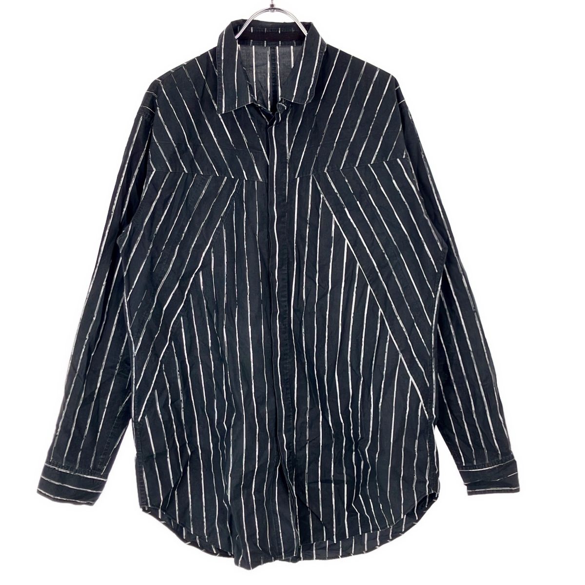 JULIUS ユリウス 19SS SEAMED SHIRT Stripe ストライプシームドシャツ 