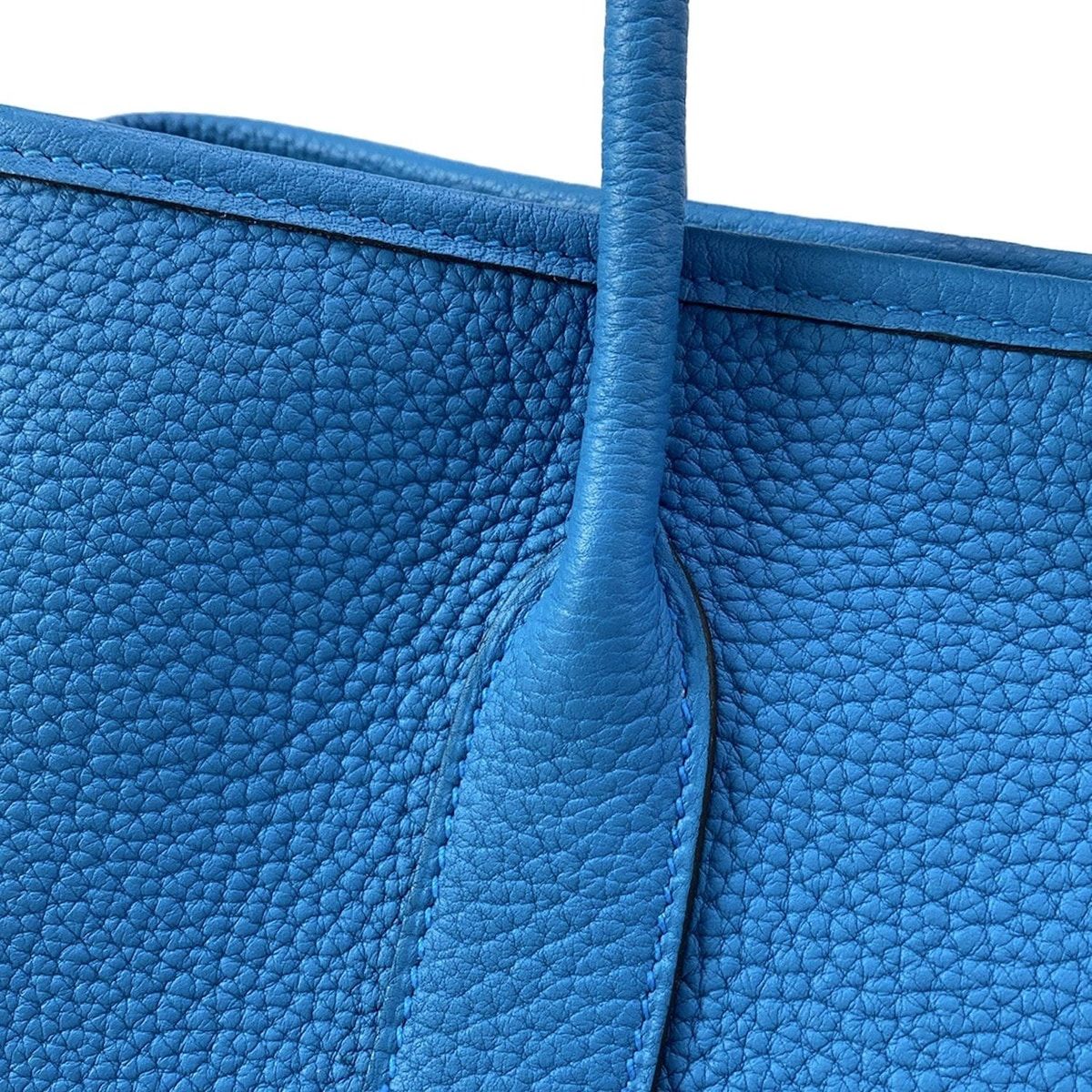 HERMES(エルメス) トートバッグ美品 ガーデンパーティTPM ブルー  