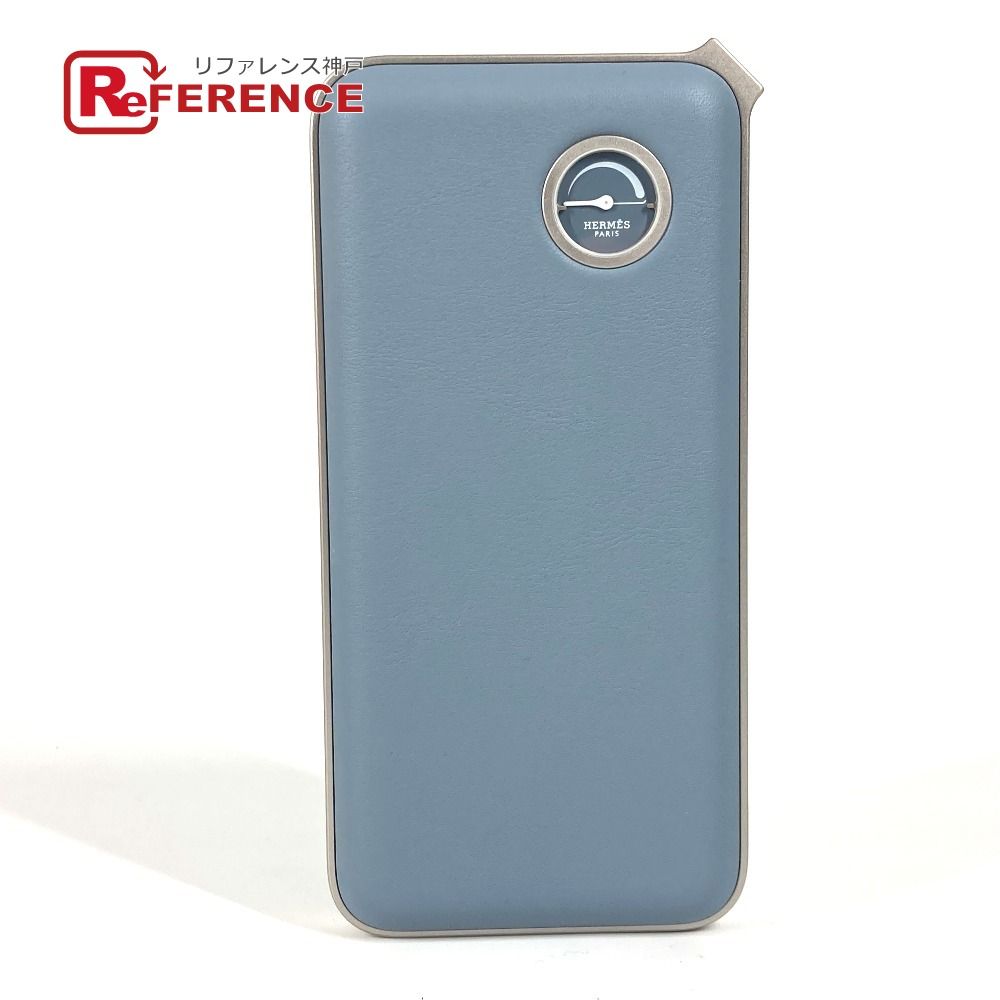 ❤未使用品❤ワイヤレスモバイルバッテリー ヴォルトH マキシ エルメス HERMES エルメス 雑貨 ヴォルトH マキシ レザー ブルー HERMES 未使用
