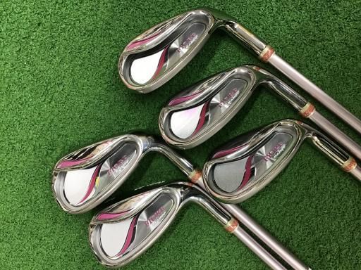ヨネックス CYBER STAR NANO V FIORE 5S アイアンセット IR NANO SPEED 100F アイアン フレックスL レディース 女性用 右利き 右用 Cランク ゴルフクラブ