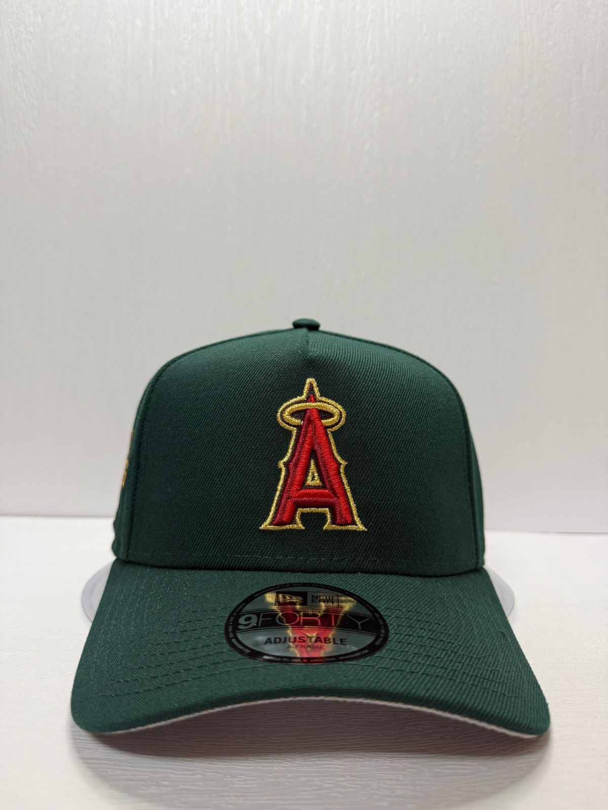 Newera ロサンゼルスエンゼルス 20 thアニバーサリー 9 forty A-FRAME スナップバックキャップ グリーン