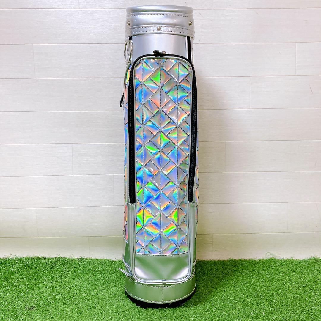 Nデサント　キャディーバッグ　ゴルフクラブケース　ネームプレート付属 Nデサント キャディーバッグ ゴルフクラブケース ネームプレート付属 N