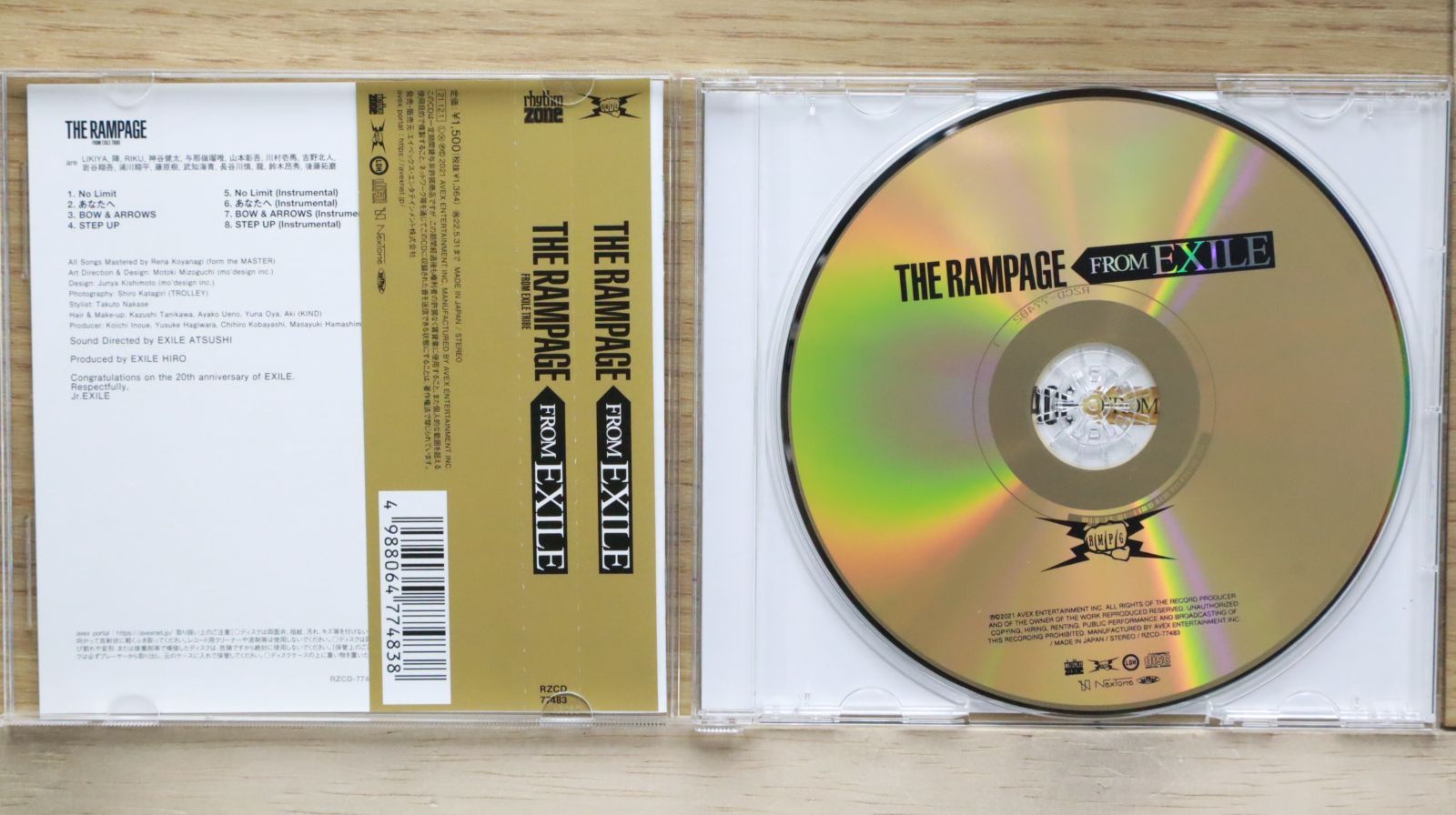 国内盤CD★ザ・ランペイジ from EXILE TRIBE/THE RAMPAGE from EXILE TRIBE■ THE RAMPAGE FROM EXILE(CD)  ■4988064774838/RZCD-77483【国内盤 /邦楽】E02192