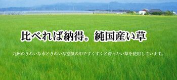 袋七重織い草マット