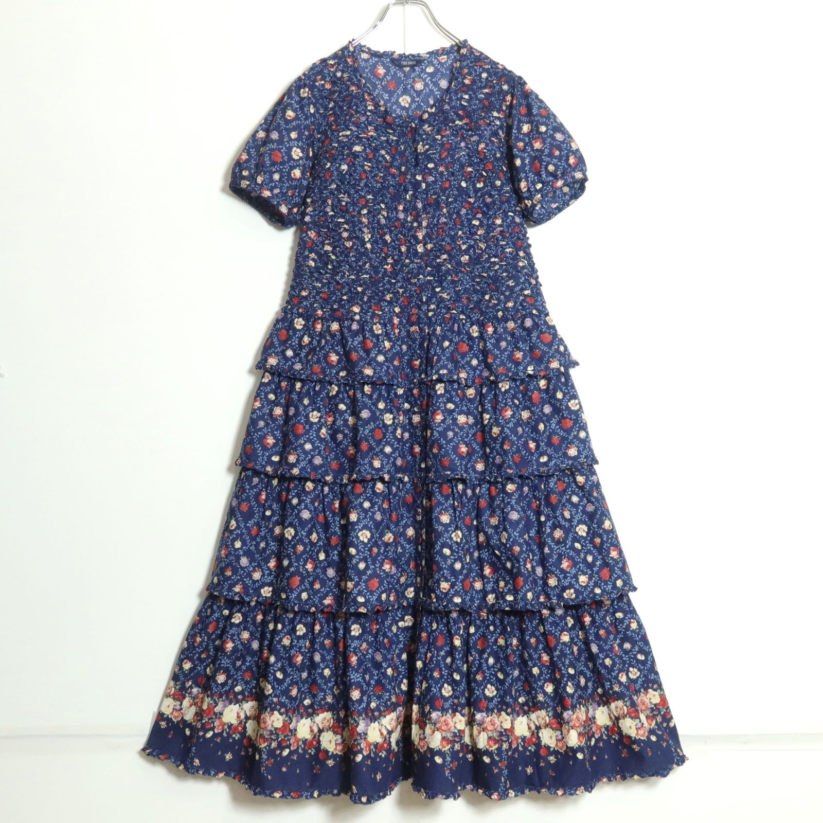 ミナペルホネン lake bird 半袖ワンピース ピンク 110cm ミナ