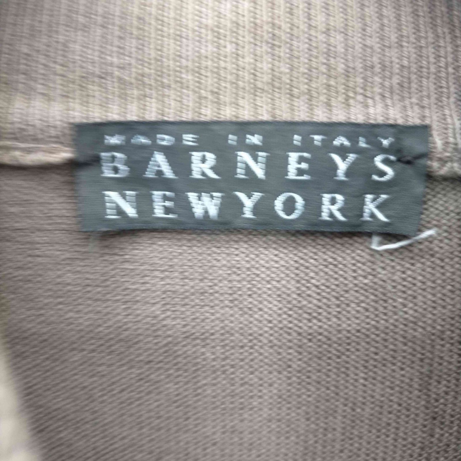 バーニーズニューヨーク BARNEYS NEWYORK イタリア製 ハーフジップコットンニット メンズ EUR：46