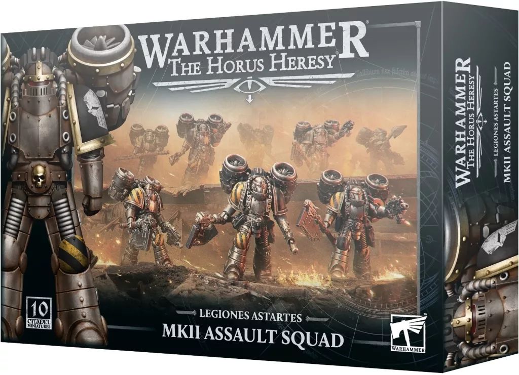 ミニチュアゲーム レギオネス アスタルテス MkIIアサルト スカッド ウォーハンマー ホルス ヘレシー Legiones Astartes Mkii Assault Squad 31-135