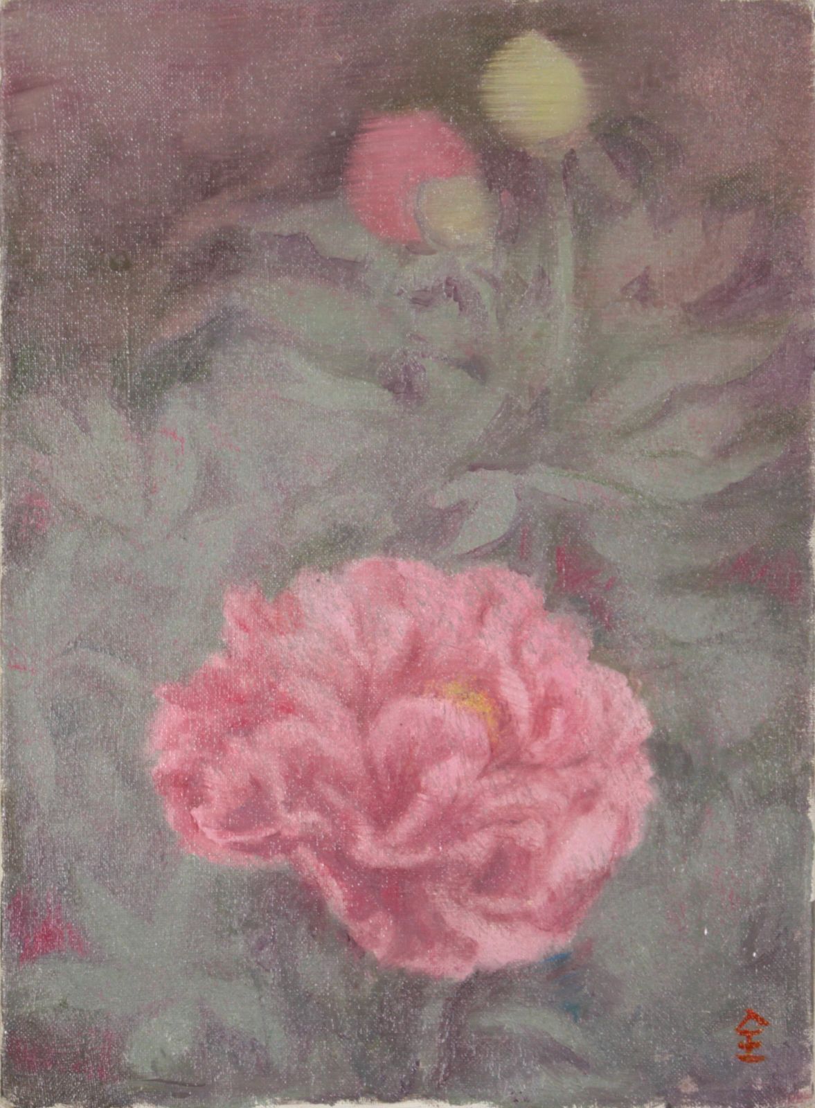 全 和凰『牡丹』油彩画【真作保証】 絵画 全 和凰『牡丹』油彩画【真作保証】 絵画 - メルカリ