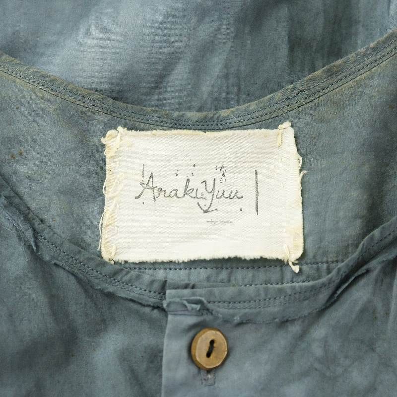ARAKI YUU アラキユウ／Raw Cut No Collar Shirt ARAKI YUU アラキユウ／Raw Cut No Collar Shirt - トップス