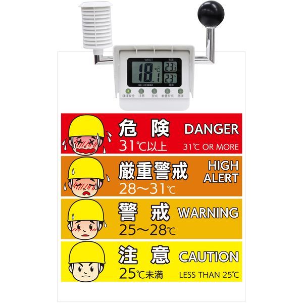 7営業日以内発送 三愛 SAN-AI SA-N19-30 現場用黒球付き熱中症計 取り付け標識 SAN1930 沖縄離島販売不可