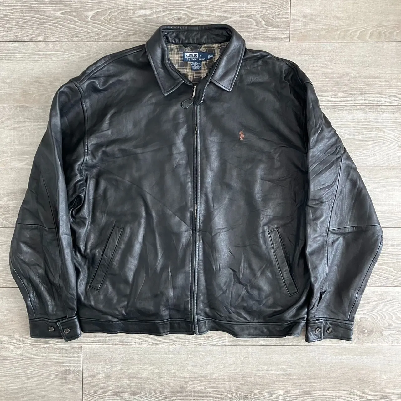 90s Ralph Lauren レザージャケット　リアム・ギャラガー着　レア 希少 リアムギャラガー着 90s Ralph Lauren レザージャケット - メルカリ