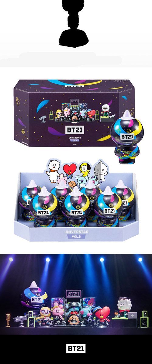 [新品] 防弾少年団（BTS） BT21 コレクタブル フィギュア ブラインドパック VOL.3 (7種の中1種がランダム1種)