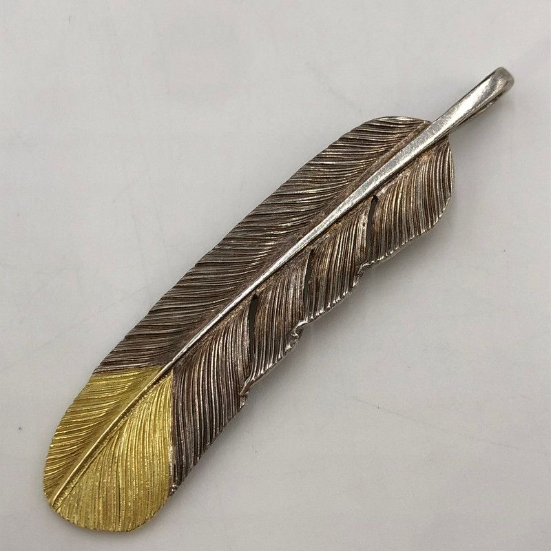 WILDWOOD ワイルドウッド FEARTHER PENDANT TOP フェザー ペンダントトップ 先金 アクセサリー ネイティブジュエリー 191-250430-kk-02-tei