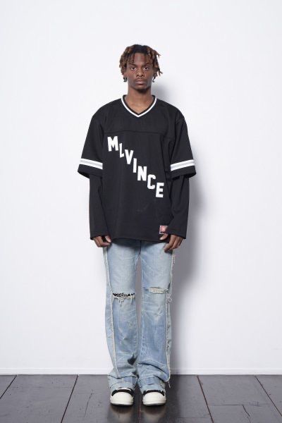 MLVINCE / layered l/s football shirt メルビンス メルヴィンス 