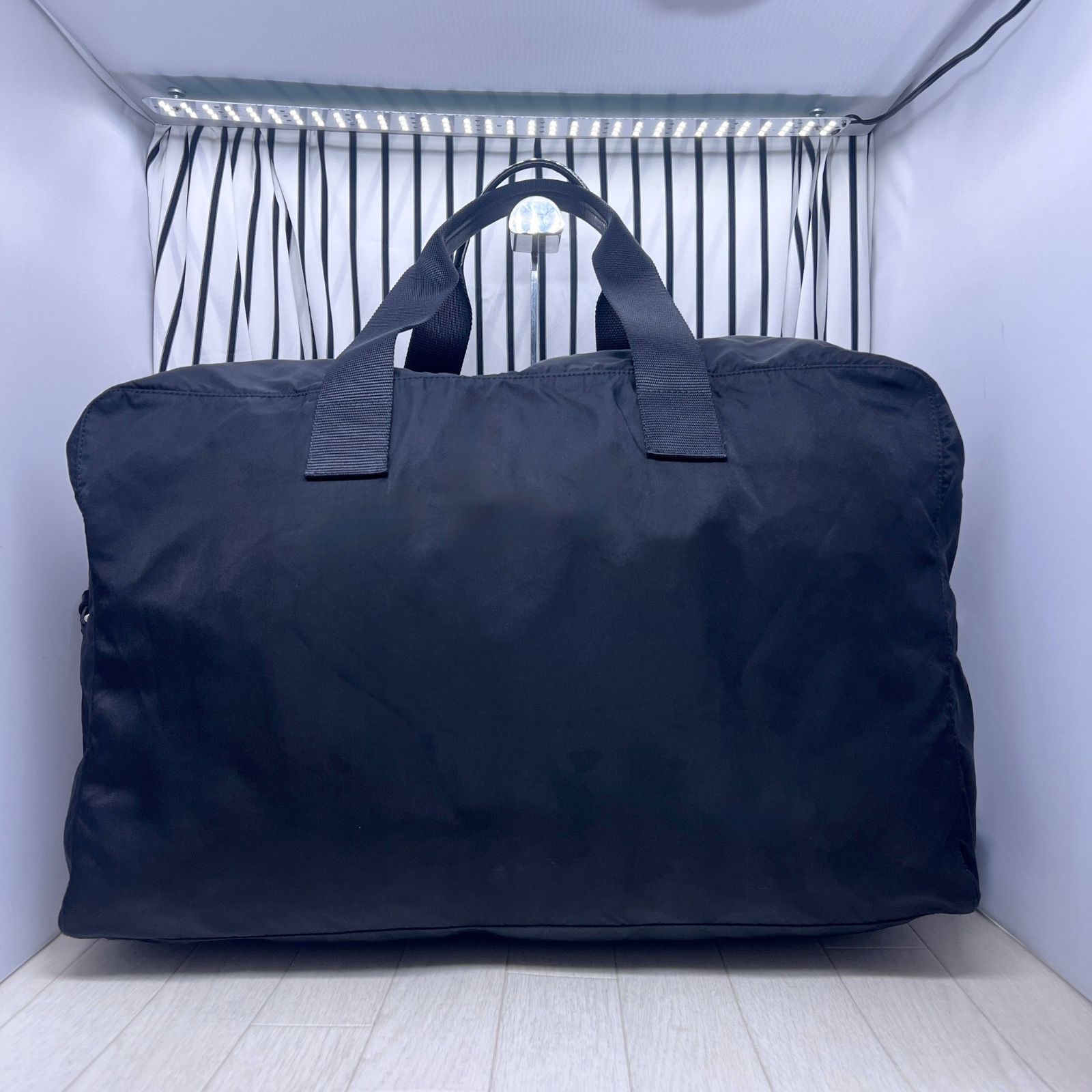 美品】PRADA×プラダ 特大パドロックボストンバッグ