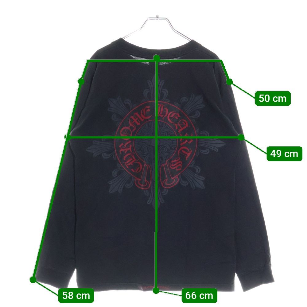 新品　クロムハーツ フローラルクロス クルーネック スウェット 長袖　XL 楽天市場】CHROME HEARTS SWEAT SHIRT FLORAL CROSS BLACK