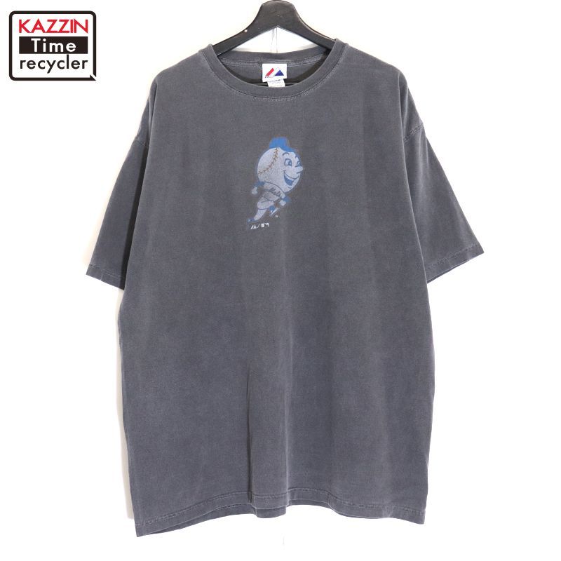 00s MLB ニューヨーク・メッツ Majestic 半袖Tシャツ メンズ