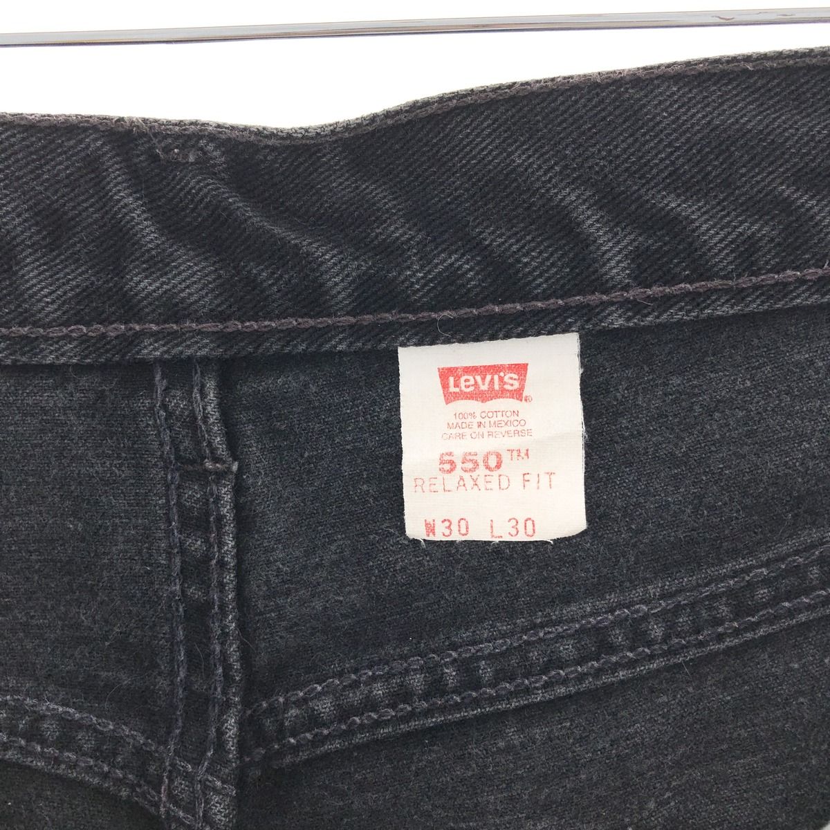 古着 90年代 リーバイス Levi's 550 RELAXED FIT ブラックジーンズ