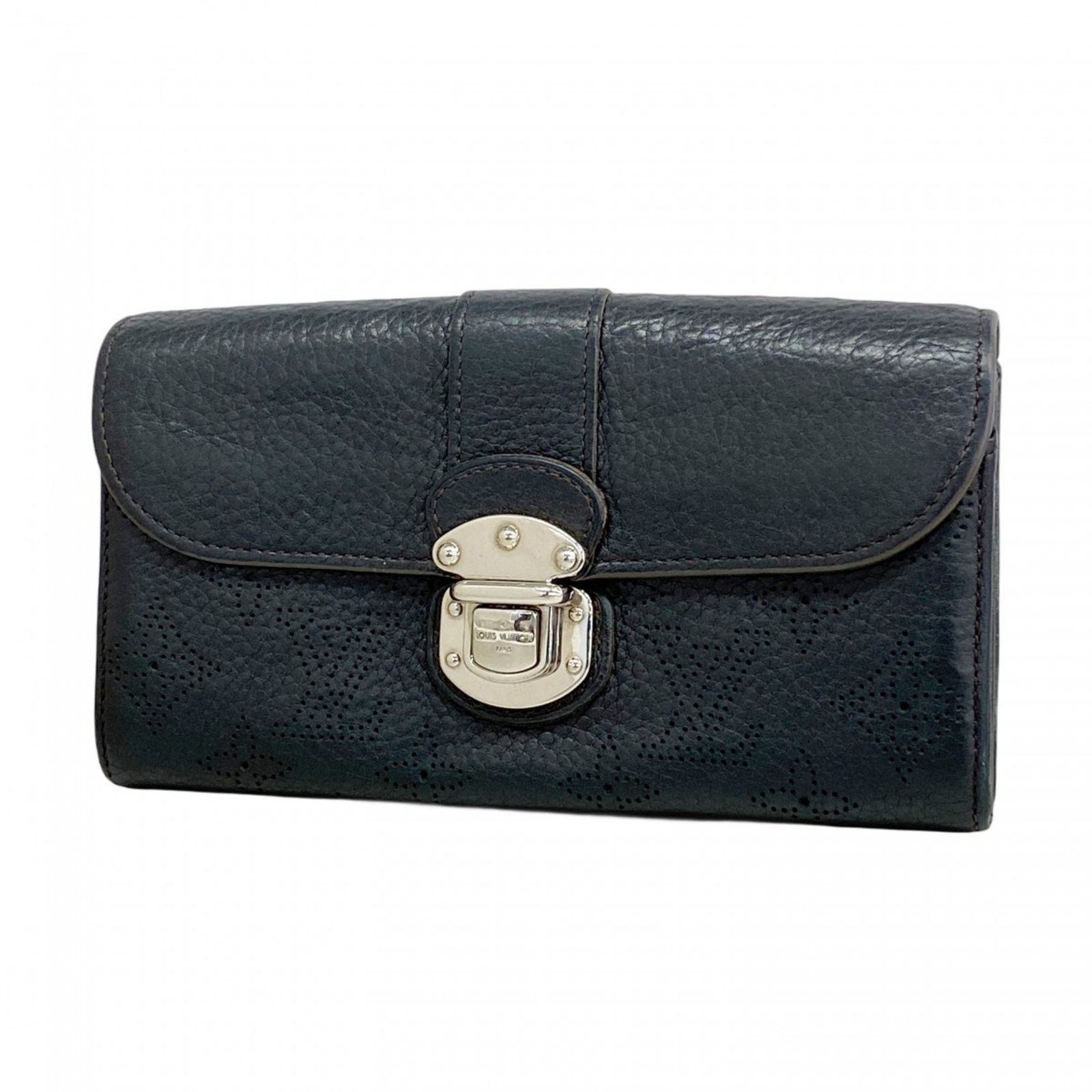 ルイ ヴィトン Louis Vuitton ルイ ヴィトン 長財布 マヒナ ポルトフォイユイリス M58136 ノワールレディース P1366244