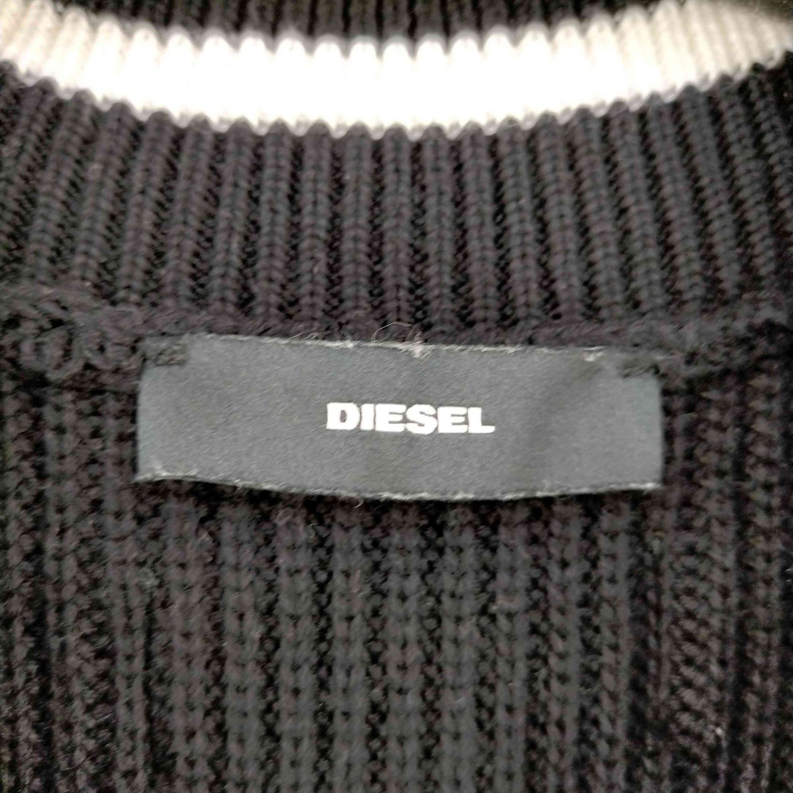 ディーゼル DIESEL 再構築 ドッキング ビッグシルエットニット メンズ XXS