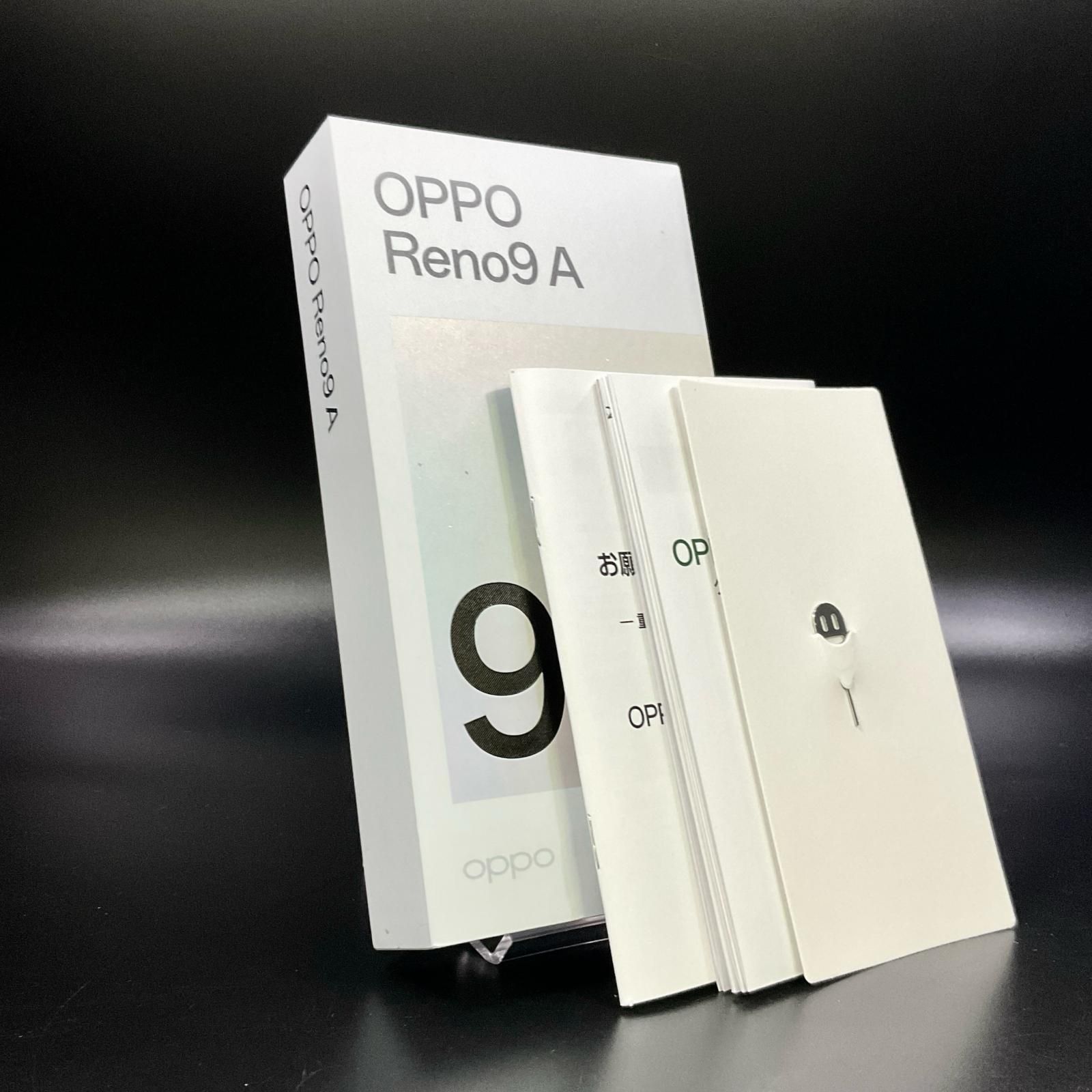 【超美品】OPPO Reno9 A(A3010P)ムーンホワイト OPPO Reno 9 A 128GB ムーンホワイト Softbank A3010P 白ロム