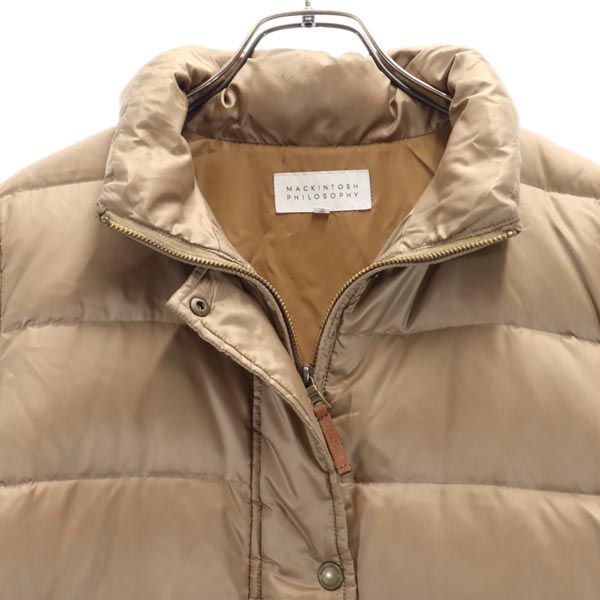 マッキントッシュフィロソフィー ロング ダウンジャケット 38 ベージュ