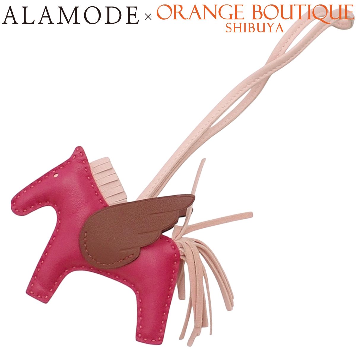 新品未使用】エルメス ロデオ ペガサス PMチャーム W刻印 ルージュ 赤