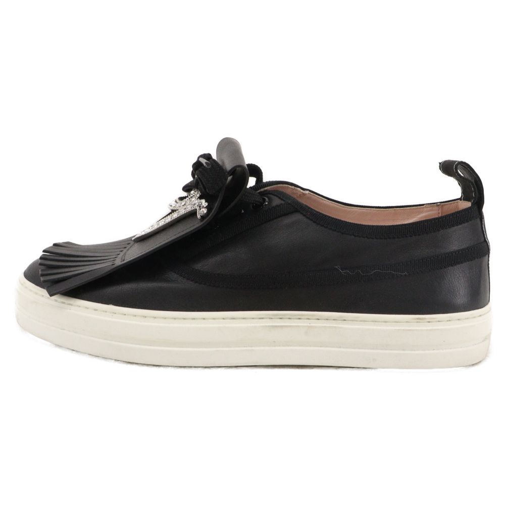 [Roger Vivier] ロゴ レザー スリッポン スニーカー Roger Vivier (ロジェヴィヴィエ) ラインストーン ロゴ レザー