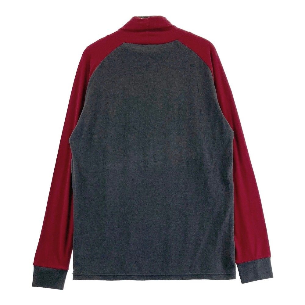 MARK & LONA 赤 ハイネックゴルフシャツ 48 MARK&LONA マークアンドロ