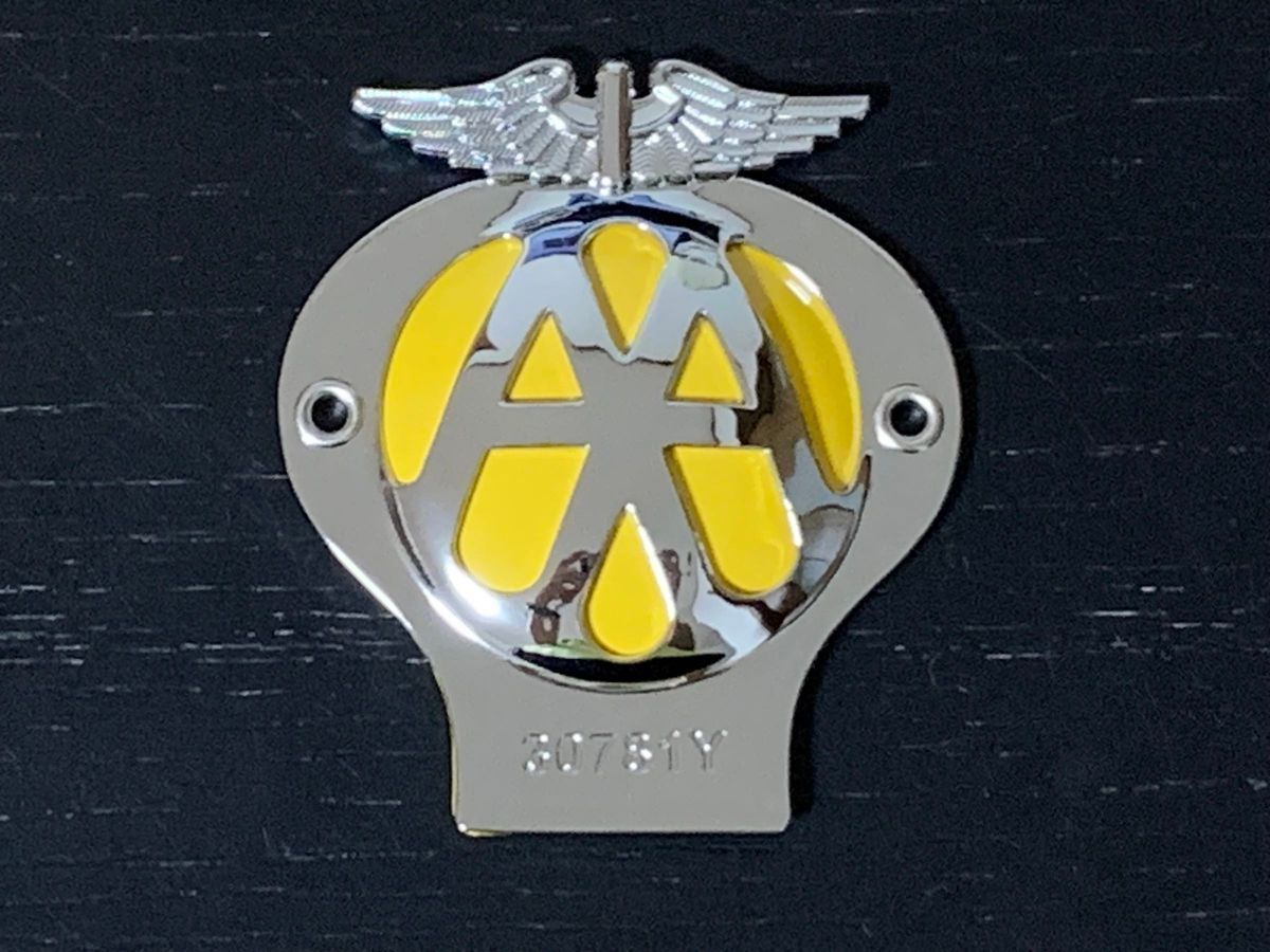 AA グリルバッジ バイク用 BMC ランブレッタ ベスパ 1956 英国