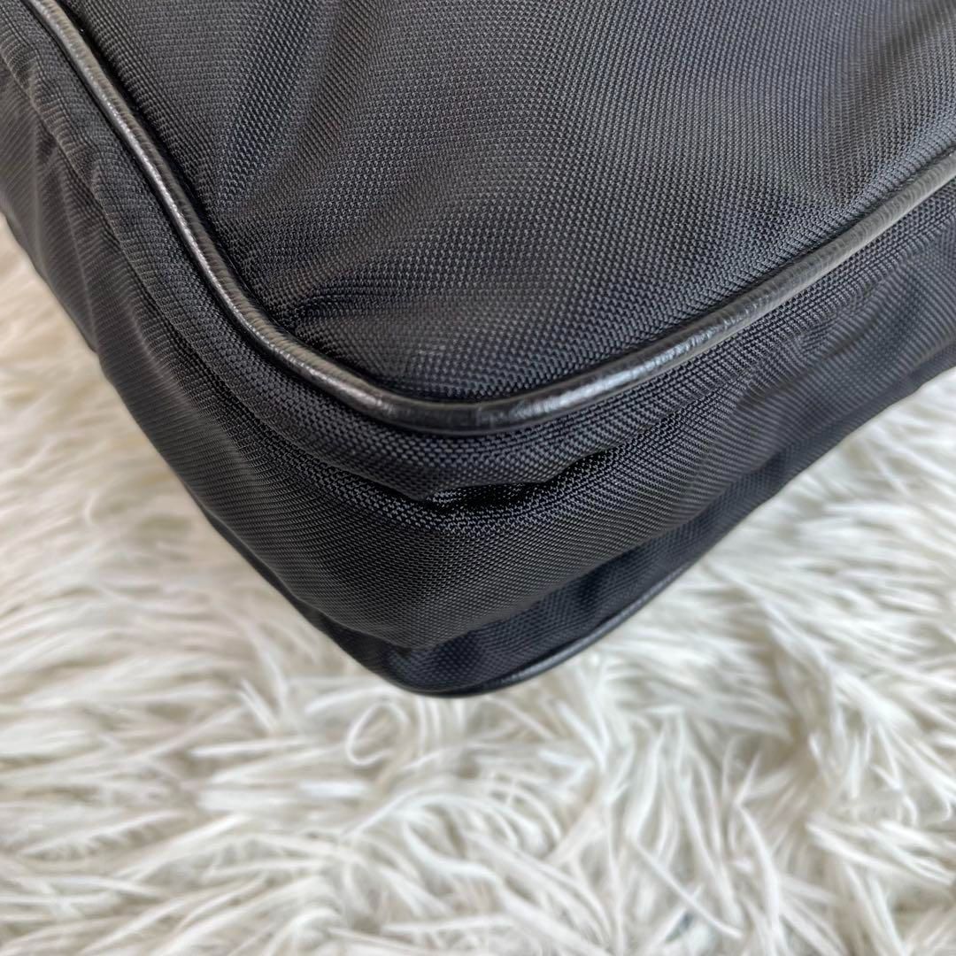 美品 BALLY 2way ビジネスバッグ ナイロン レザー ブラック