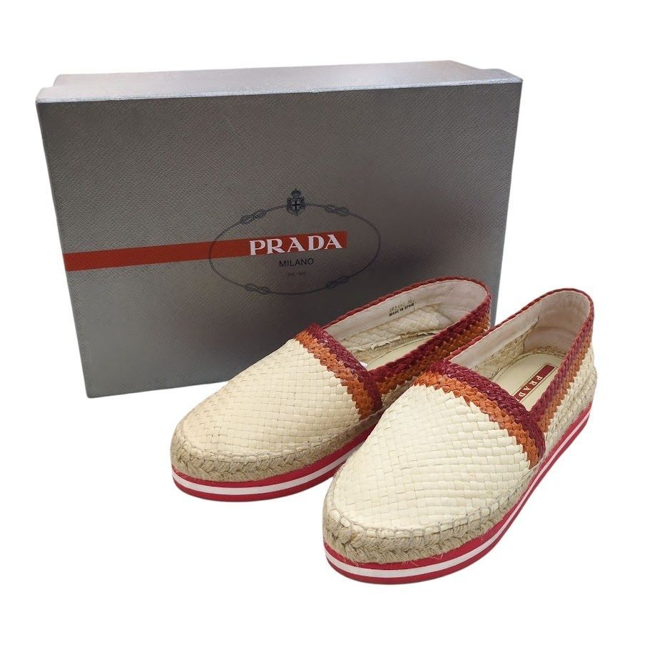 プラダ　PRADA　靴　厚底 Amazon | [Prada] プラダ レザースニーカー 三角ロゴ レース