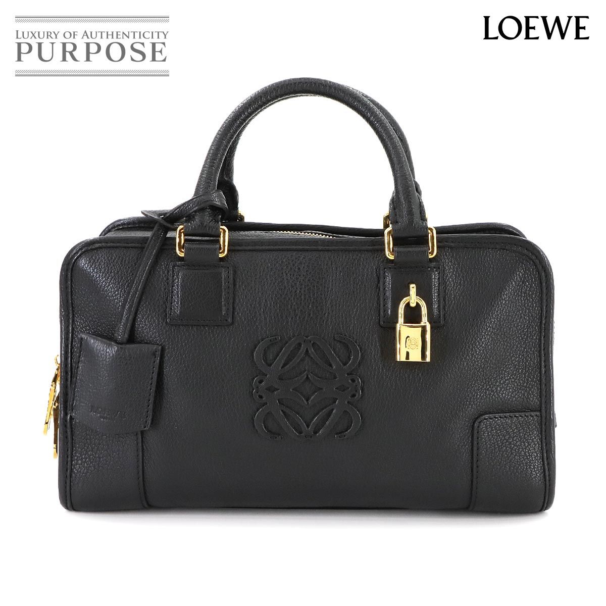 新品同様 ロエベ LOEWE アマソナ 28 ハンド バッグ レザー