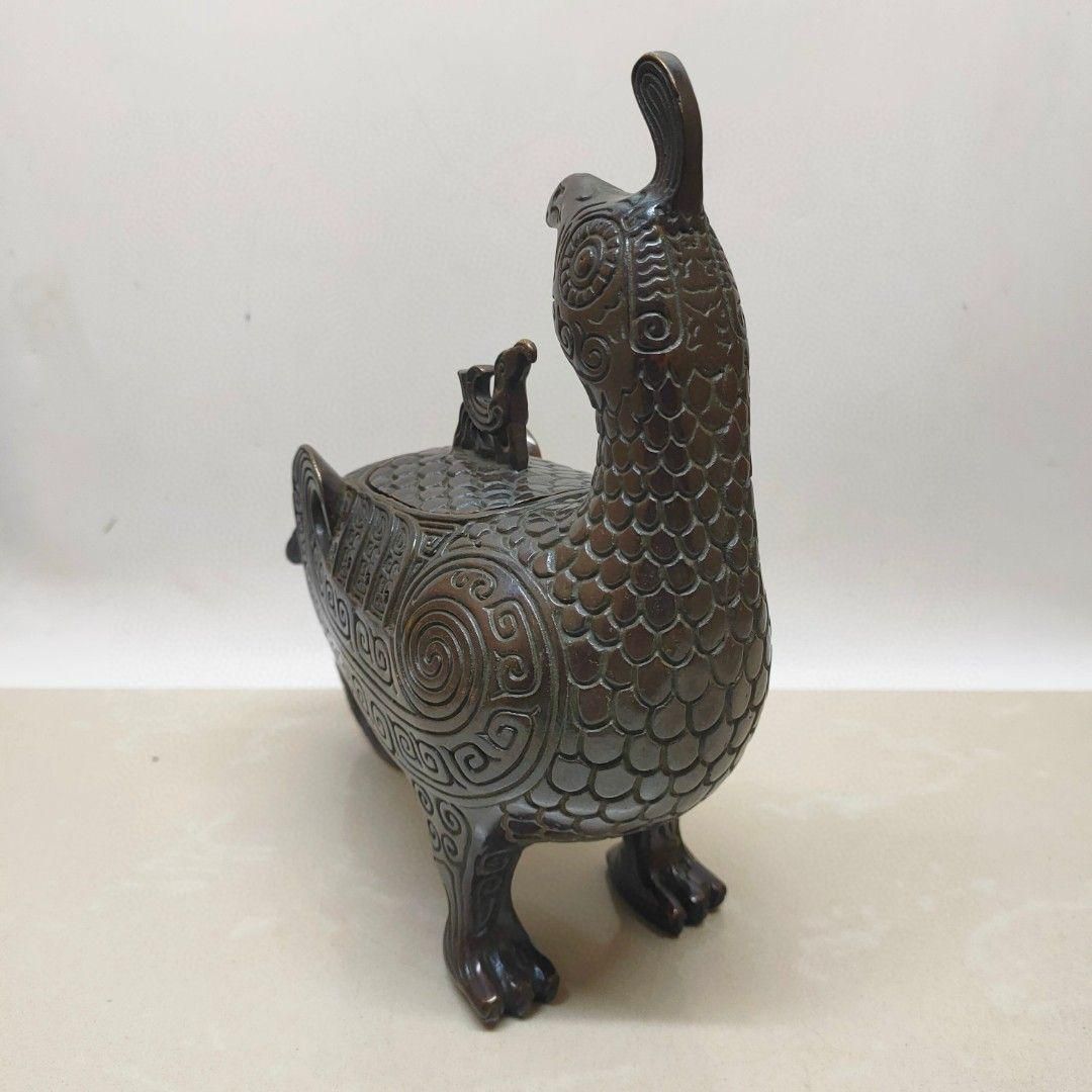 銅器 鳥尊 酒器 装飾品 現代工芸品美術品 置物 銅器 鳥尊 酒器 装飾品 現代工芸品美術品 置物 | 金属工芸