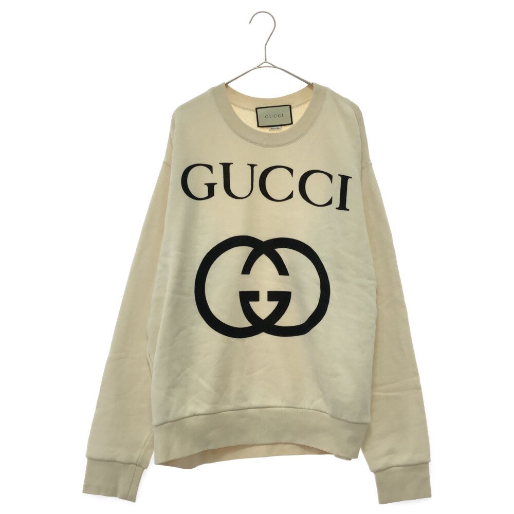 GUCCI (グッチ) インターロッキングGGロゴプリントスウェット 