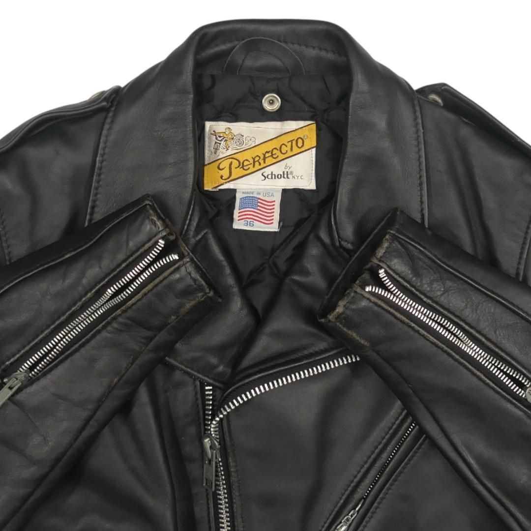 ショットダブルライダースジャケット　36 schott - Schott ショット ライダースジャケット ダブル 36 USA製