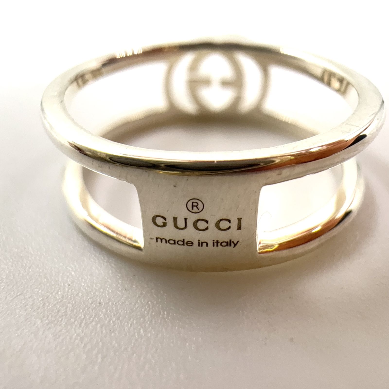 GUCCI インターロッキング G オープン シルバー リング J256045 グッチ GUCCI GUCCI リング 661513 J8400 インターロッキングG