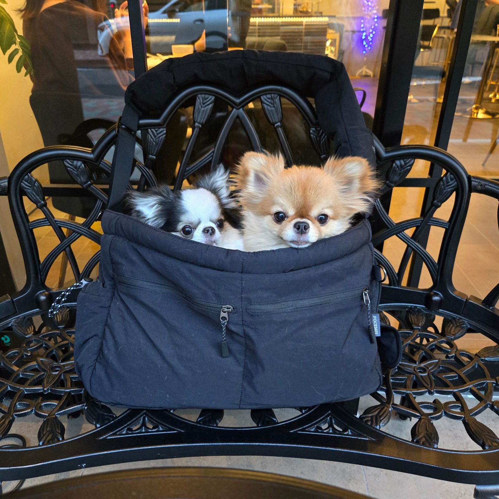 POCEMIY撥水クッションスリングバッグ 底板 犬 スリング バッグ ペット