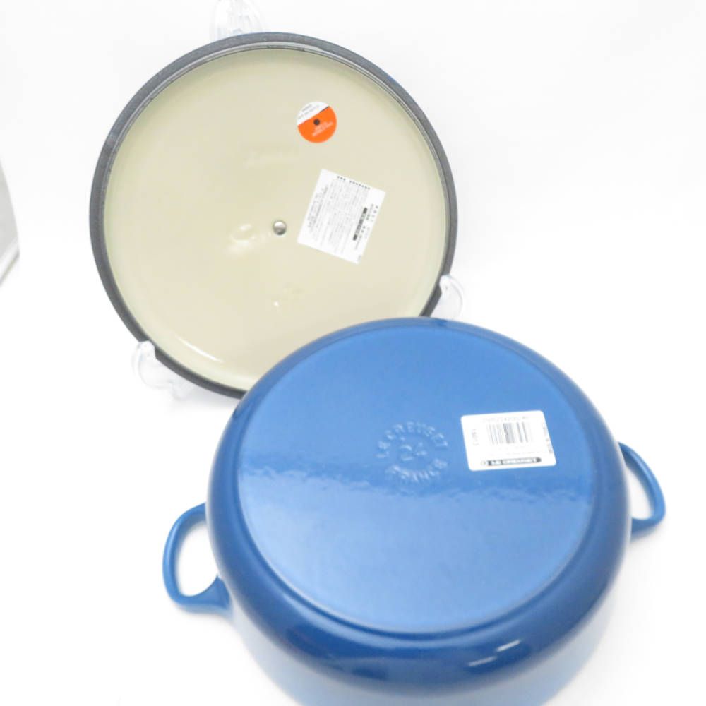 Le Creuset ルクルーゼ ココットロンドベース 両手鍋 1点 24 cm マルセイユ 3 L ほうろう
