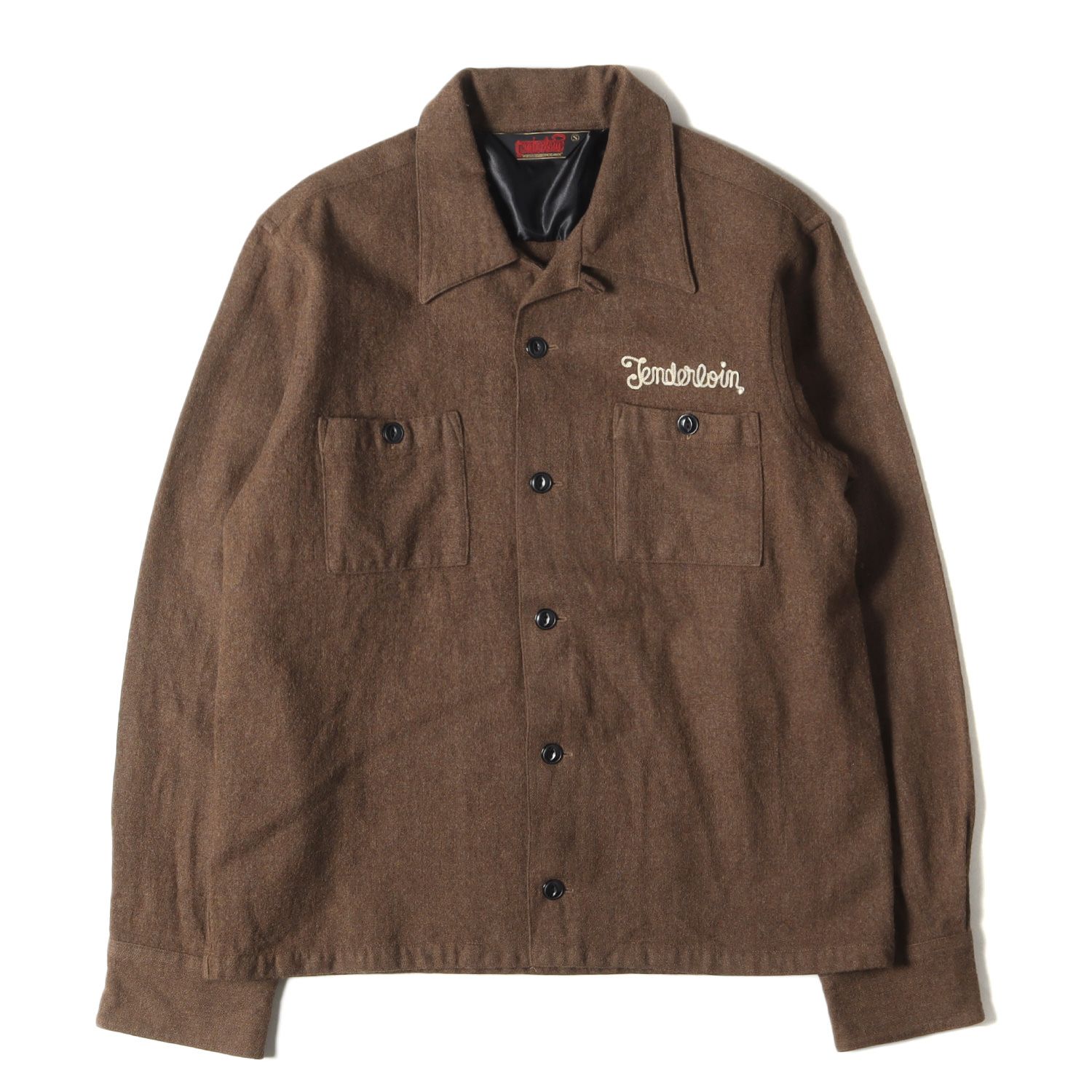 美品テンダーロインシャツTENDERLOIN長袖ウールシャツ日本製