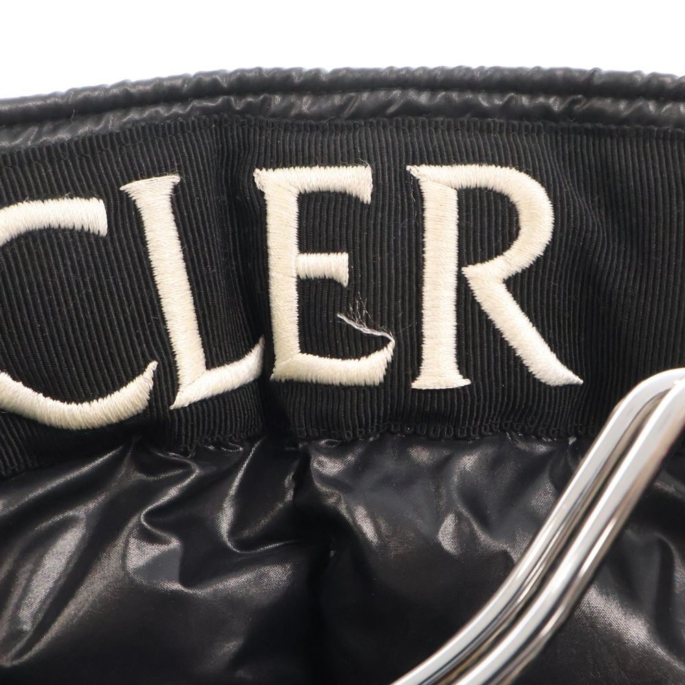 モンクレール AGNEAUX GILET ダウンベスト ブラック ロゴ刺繍 7