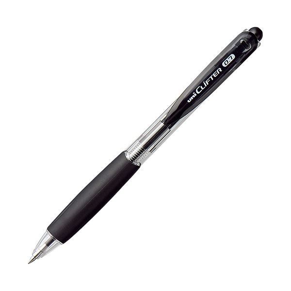 まとめ 三菱鉛筆 油性ボールペン クリフター0.7mm 黒 SN11807.24 1セット 10本 ×10セット